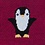 Penguin Burgundy Sock