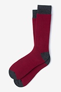 Solid Choice Burgundy Sock Photo (0)