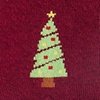 Burgundy Carded Cotton Tinsel Toes Small-Medium Sock