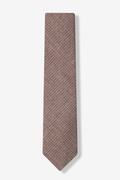Andrew Plaid Burgundy Skinny Tie Photo (1)