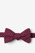 Ashland Burgundy Self-Tie Bow Tie Photo (0)