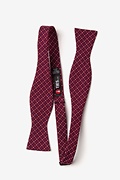 Ashland Burgundy Skinny Bow Tie Photo (1)