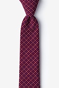 Ashland Burgundy Skinny Tie Photo (0)