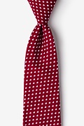 Bandon Burgundy Extra Long Tie Photo (0)