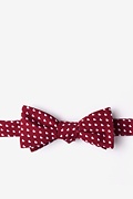 Bandon Burgundy Skinny Bow Tie Photo (0)