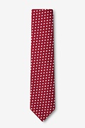 Bandon Burgundy Skinny Tie Photo (1)