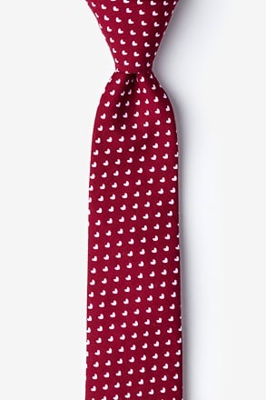 Bandon Burgundy Skinny Tie