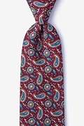 Benz Burgundy Extra Long Tie Photo (0)