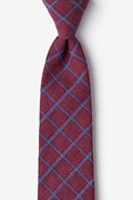 Bisbee Burgundy Extra Long Tie Photo (0)