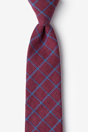 _Bisbee Burgundy Extra Long Tie_
