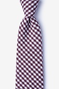 Clayton Burgundy Extra Long Tie Photo (0)