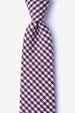 Clayton Burgundy Extra Long Tie