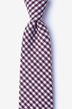 Clayton Burgundy Extra Long Tie