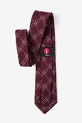 Escondido Burgundy Extra Long Tie Photo (2)