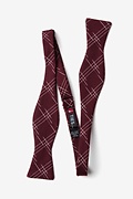 Escondido Burgundy Skinny Bow Tie Photo (1)