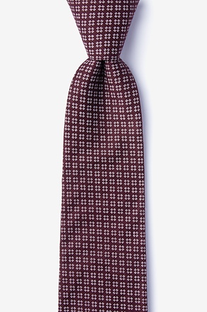 Fayette Burgundy Extra Long Tie