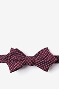 Holbrook Burgundy Diamond Tip Bow Tie Photo (0)