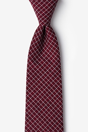 _Holbrook Burgundy Extra Long Tie_