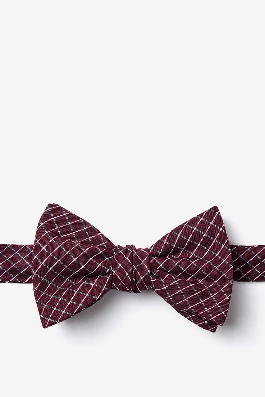 Holbrook Burgundy Self-Tie Bow Tie Photo (0)