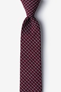 Holbrook Burgundy Skinny Tie Photo (0)