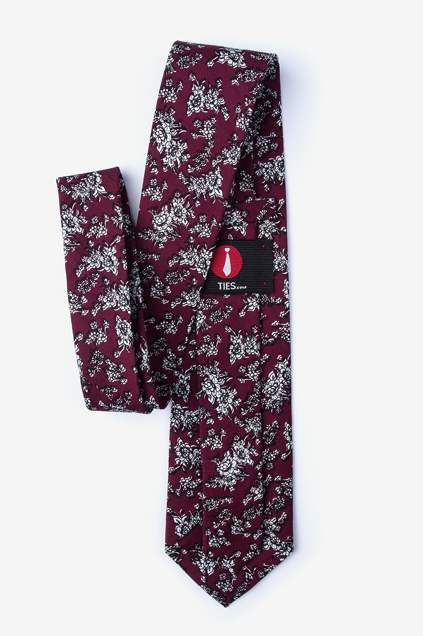 Burgundy Cotton Jubilee Tie