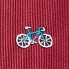 Burgundy Microfiber Bicycles Extra Long Tie