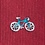 Burgundy Microfiber Bicycles Skinny Tie