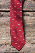 Bicycles Burgundy Tie Photo (2)