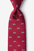 Bicycles Burgundy Tie Photo (0)