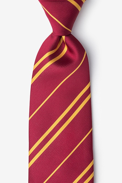 Burgundy Microfiber Boarding School Tie