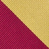 Burgundy Microfiber Burgundy & Gold Stripe Tie For Boys