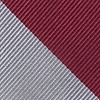 Burgundy Microfiber Burgundy & Gray Stripe