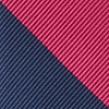 Burgundy Microfiber Burgundy & Navy Stripe Tie For Boys