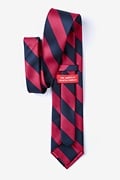 Burgundy & Navy Stripe Tie Photo (1)