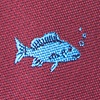 Burgundy Microfiber Fish Extra Long Tie