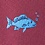 Burgundy Microfiber Fish Extra Long Tie