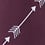 Burgundy Microfiber Flying Arrows Skinny Tie