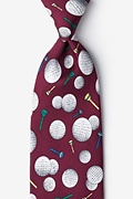 Hard Day at the Office Burgundy Tie Photo (0)