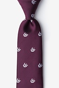 Ships Ahoy Burgundy Tie Photo (0)