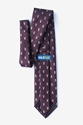 Skull and Polka Dot Burgundy Tie Photo (1)