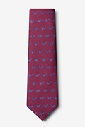 Tobacco Pipes Burgundy Tie Photo (1)