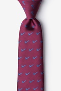 Tobacco Pipes Burgundy Tie Photo (0)