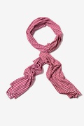 Mens Burgundy Candy Stripe Scarf Photo (0)