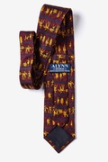 Ancient Greek Warriors Burgundy Tie Photo (1)