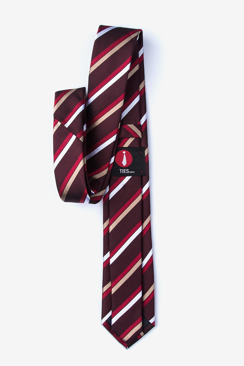 Bann Burgundy Skinny Tie Photo (1)