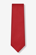 Burgundy Extra Long Tie Photo (1)