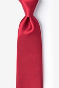 Burgundy Extra Long Tie Photo (0)