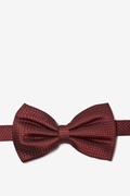 Burgundy Revitalize Pre-Tied Bow Tie Photo (0)