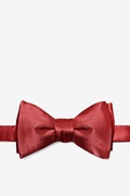Burgundy Self-Tie Bow Tie Photo (0)