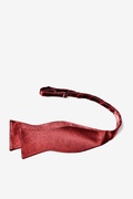 Burgundy Self-Tie Bow Tie Photo (2)